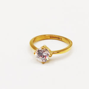 Bague Fiançailles Gros Diamant Simple