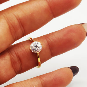 Bague Fiançailles Gros Diamant Simple