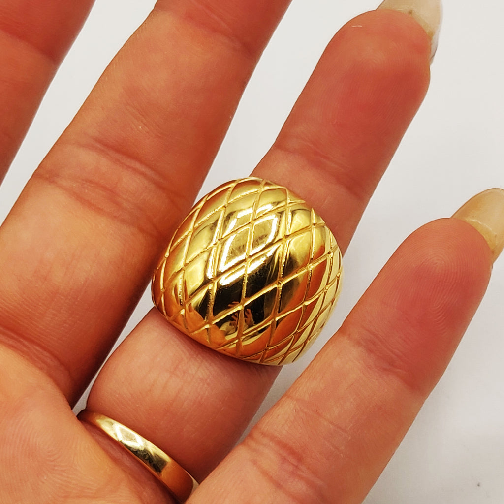 Grande Bague Matelassée Luxe