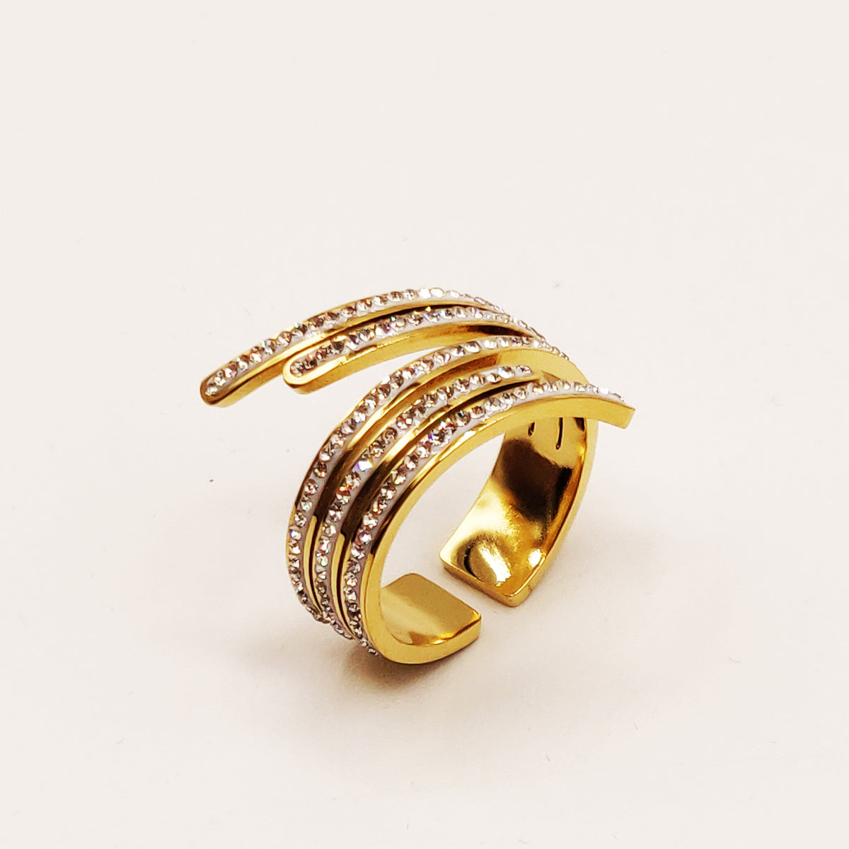 Bague Lignes Ailes Luxe