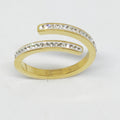 Bague Lignes Parallèles Cristaux