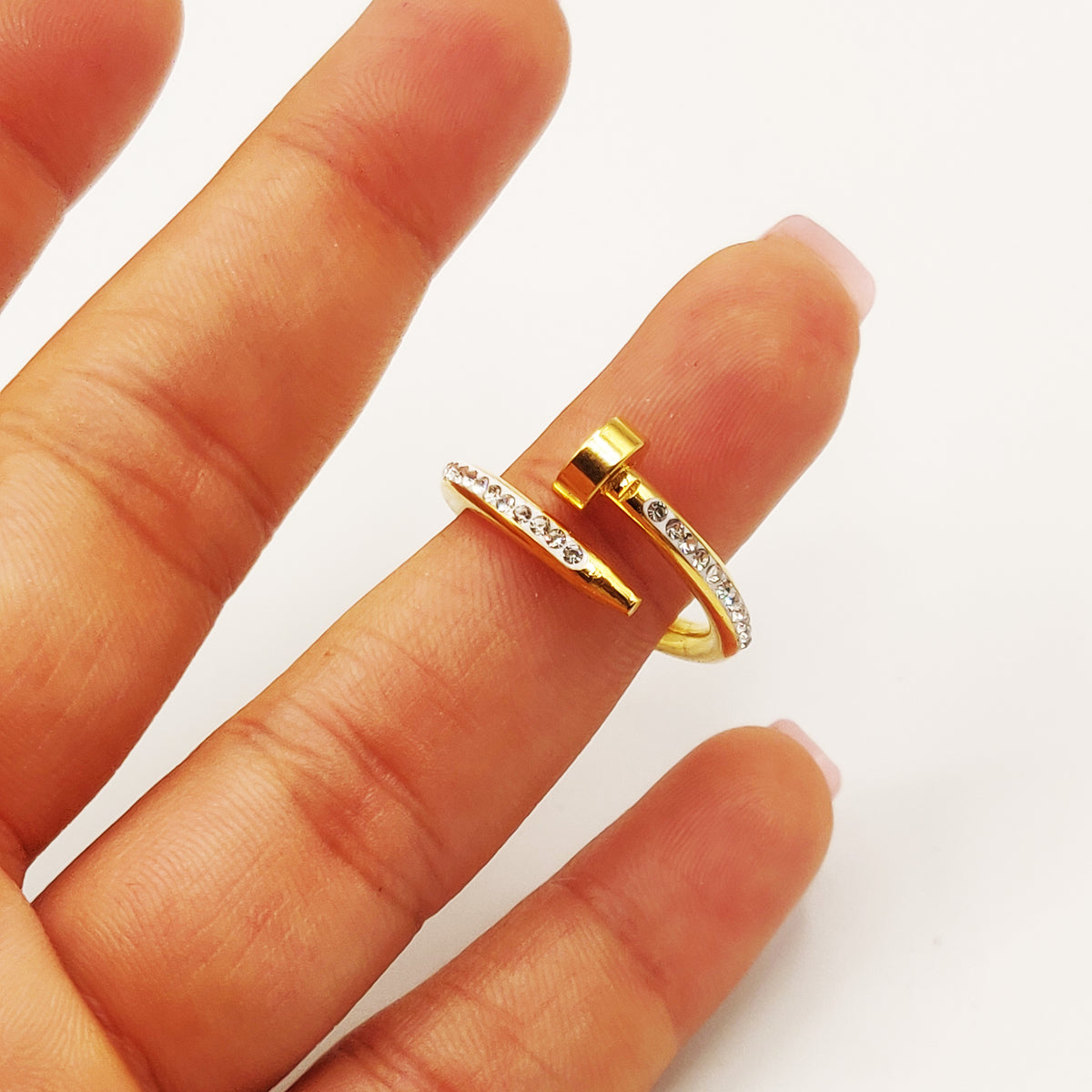 Bague Luxe Clou (Tour Cristaux)