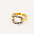 Bague Maillon Cristaux