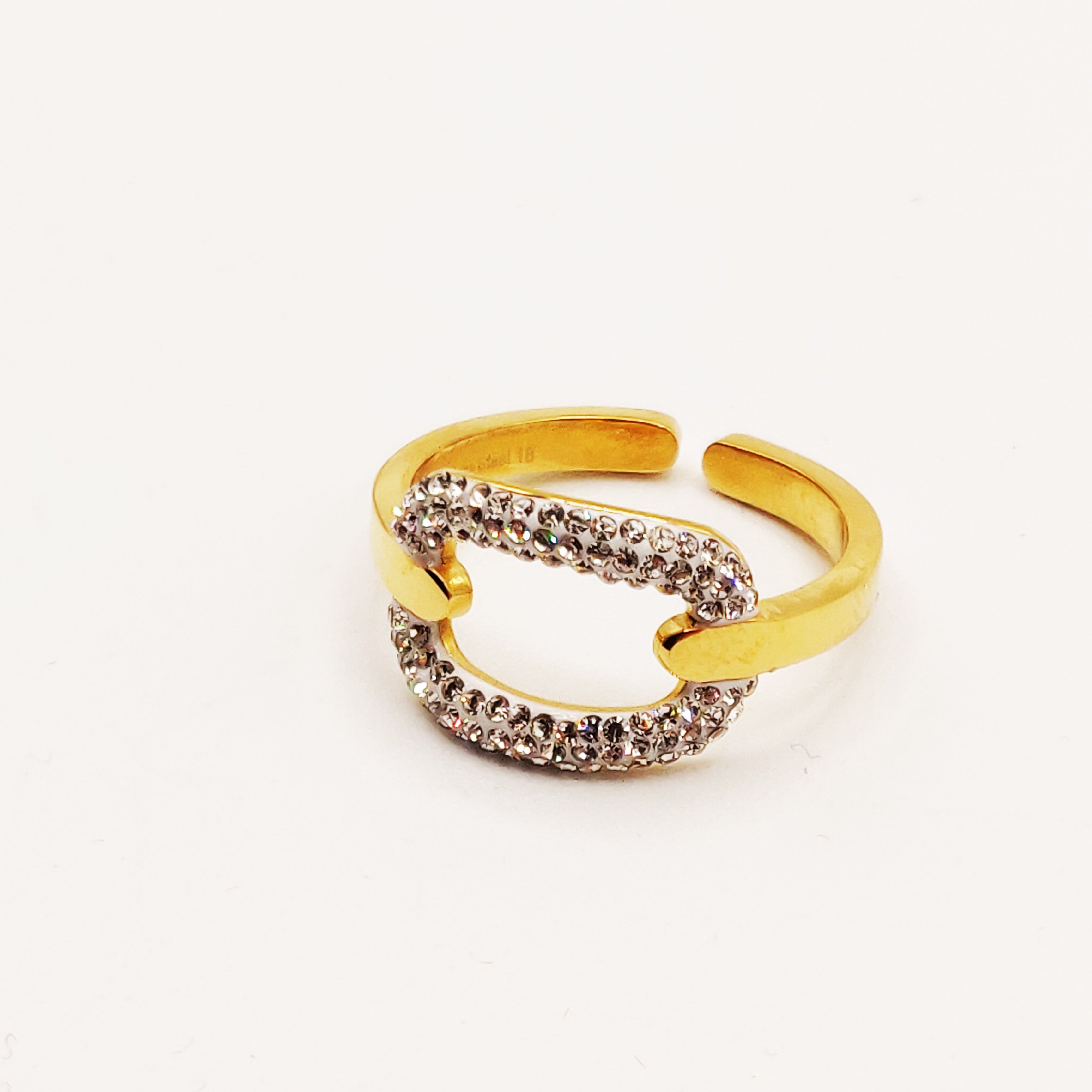 Bague Maillon Cristaux
