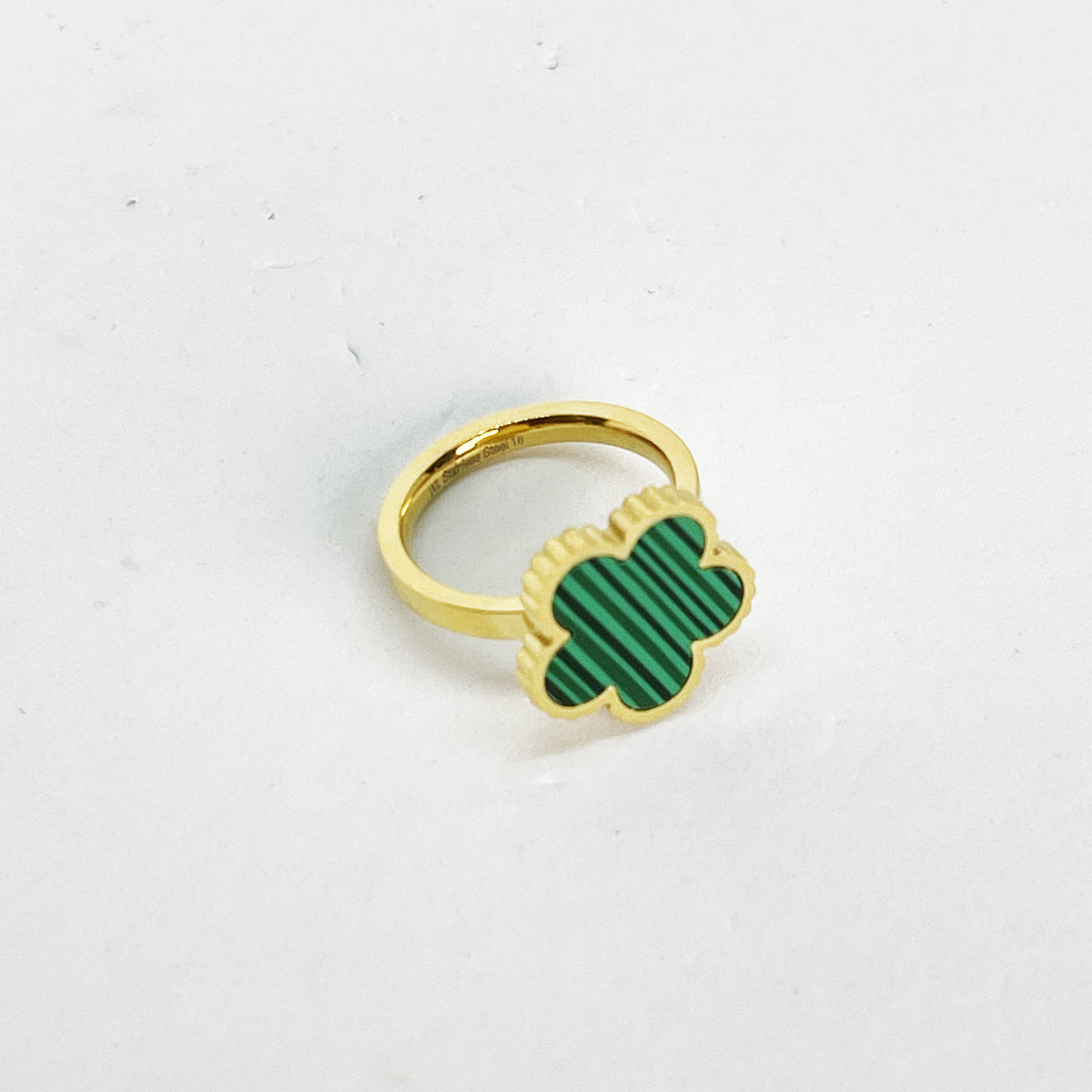 Bague Marguerite Verte