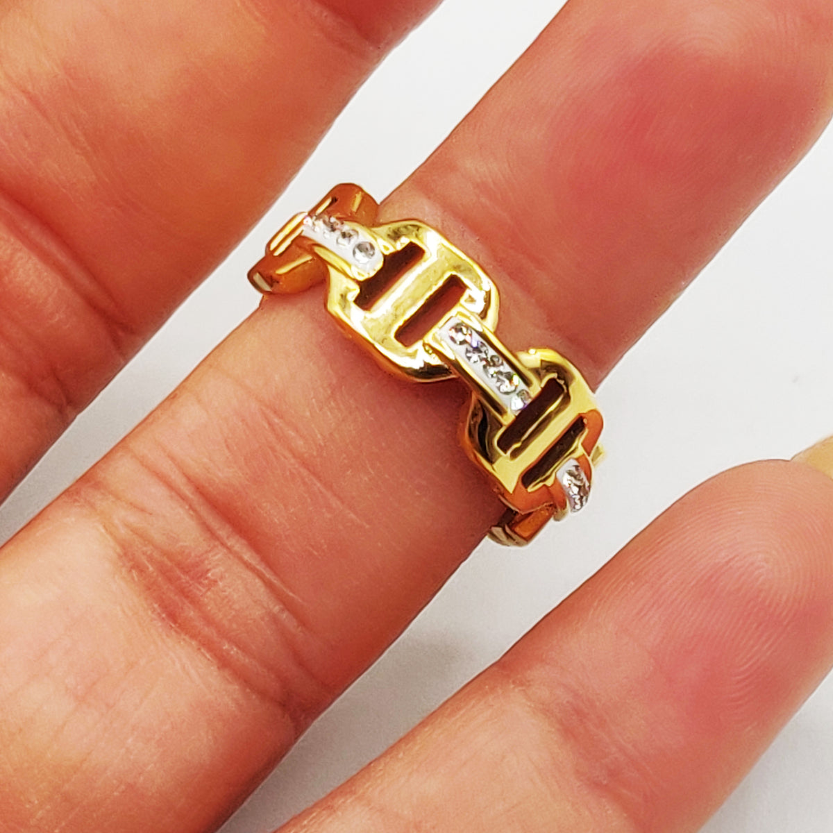 Bague Multi CD Luxe Cristaux