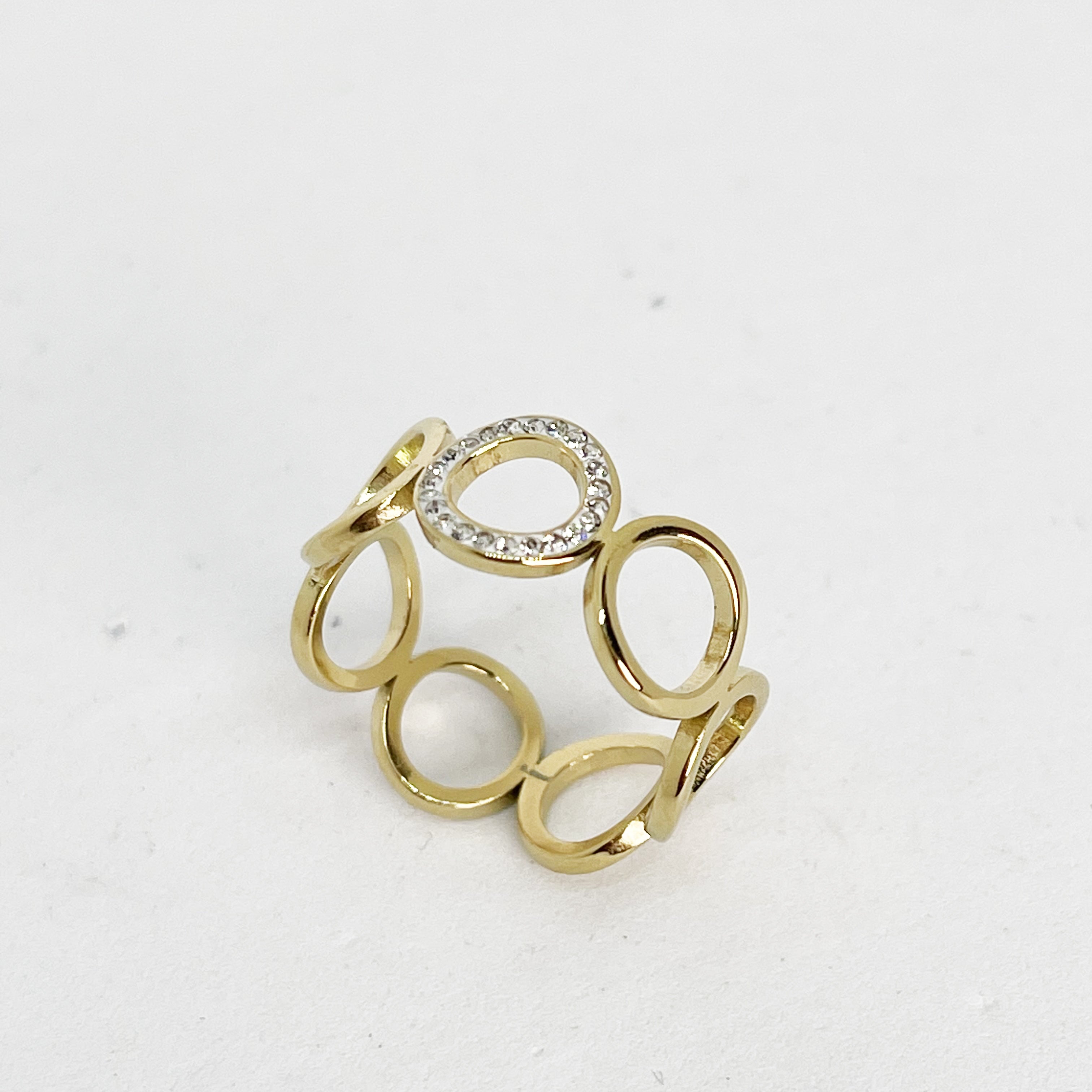 Bague Multi Cercles Cristaux