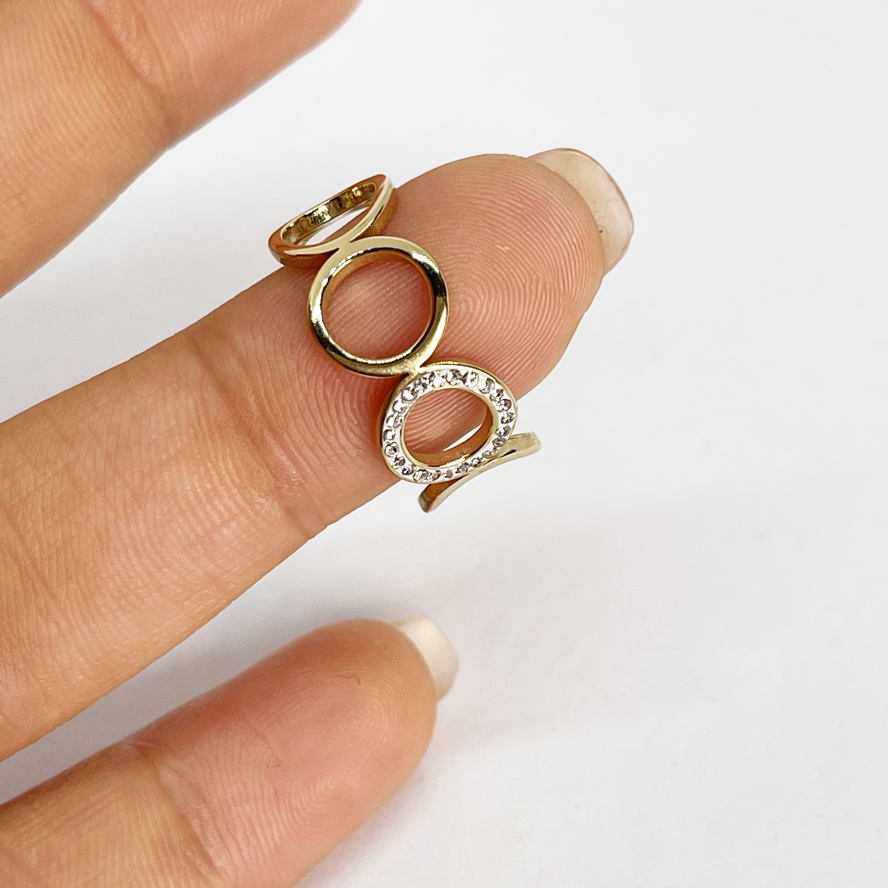 Bague Multi Cercles Cristaux