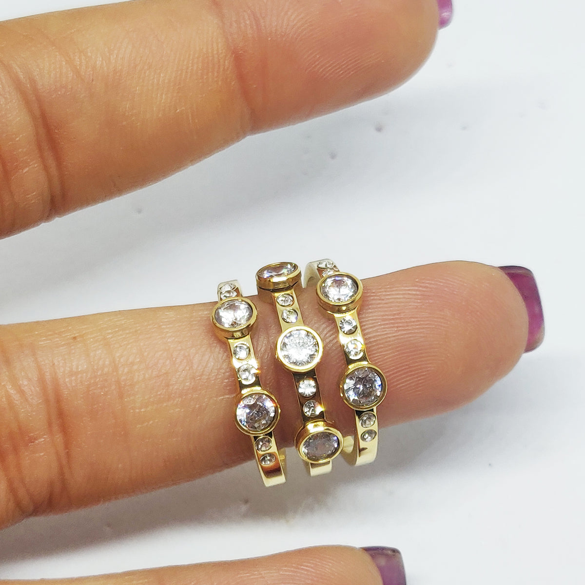 Bague Multi Cristaux Luxe