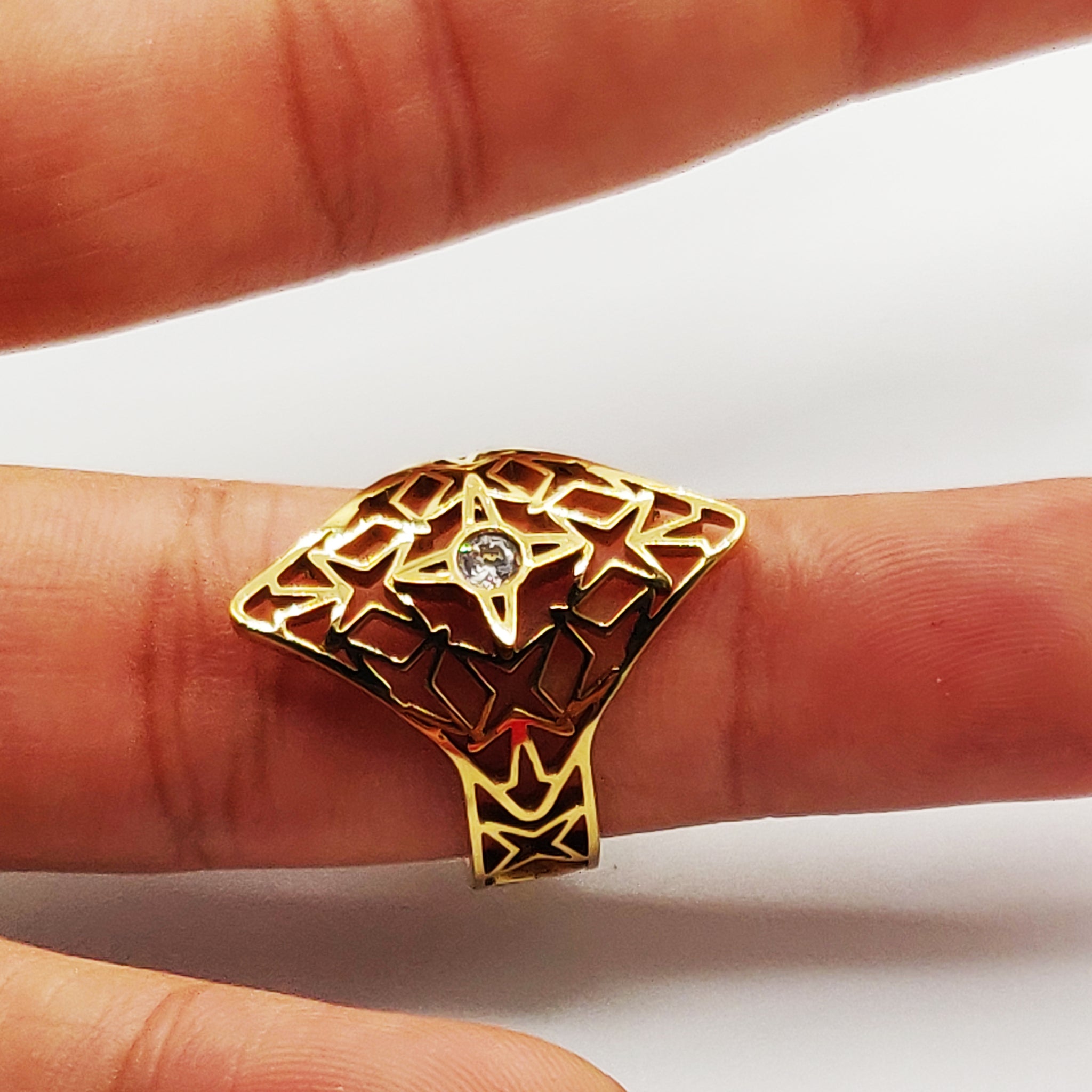 Bague Multi Étoiles et Cristal