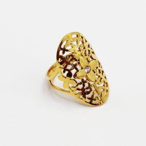 Bague Multi Fleurs Cristal