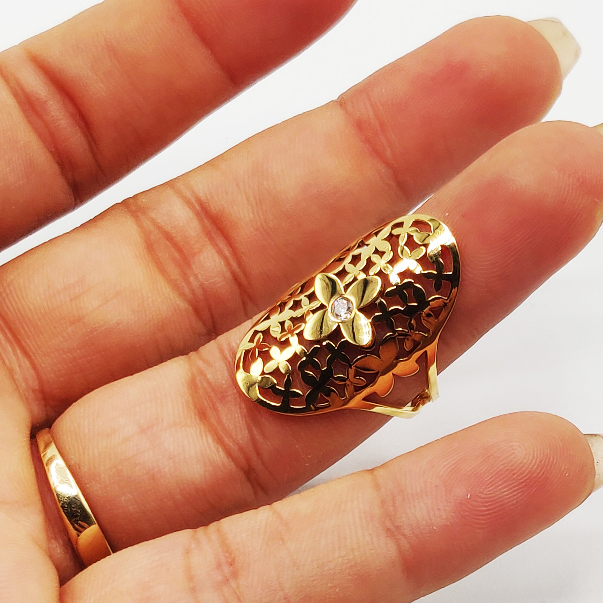 Bague Multi Fleurs Cristal