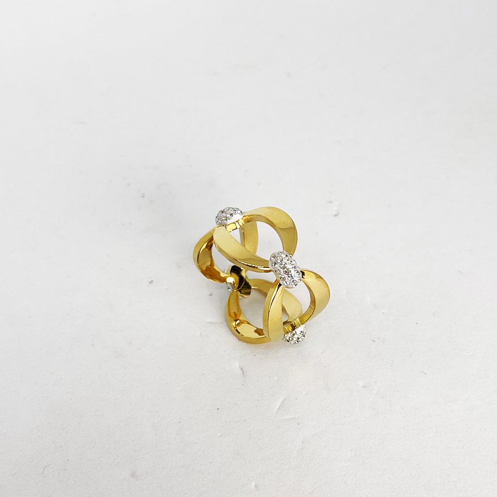Bague Multi Ovales Cristaux