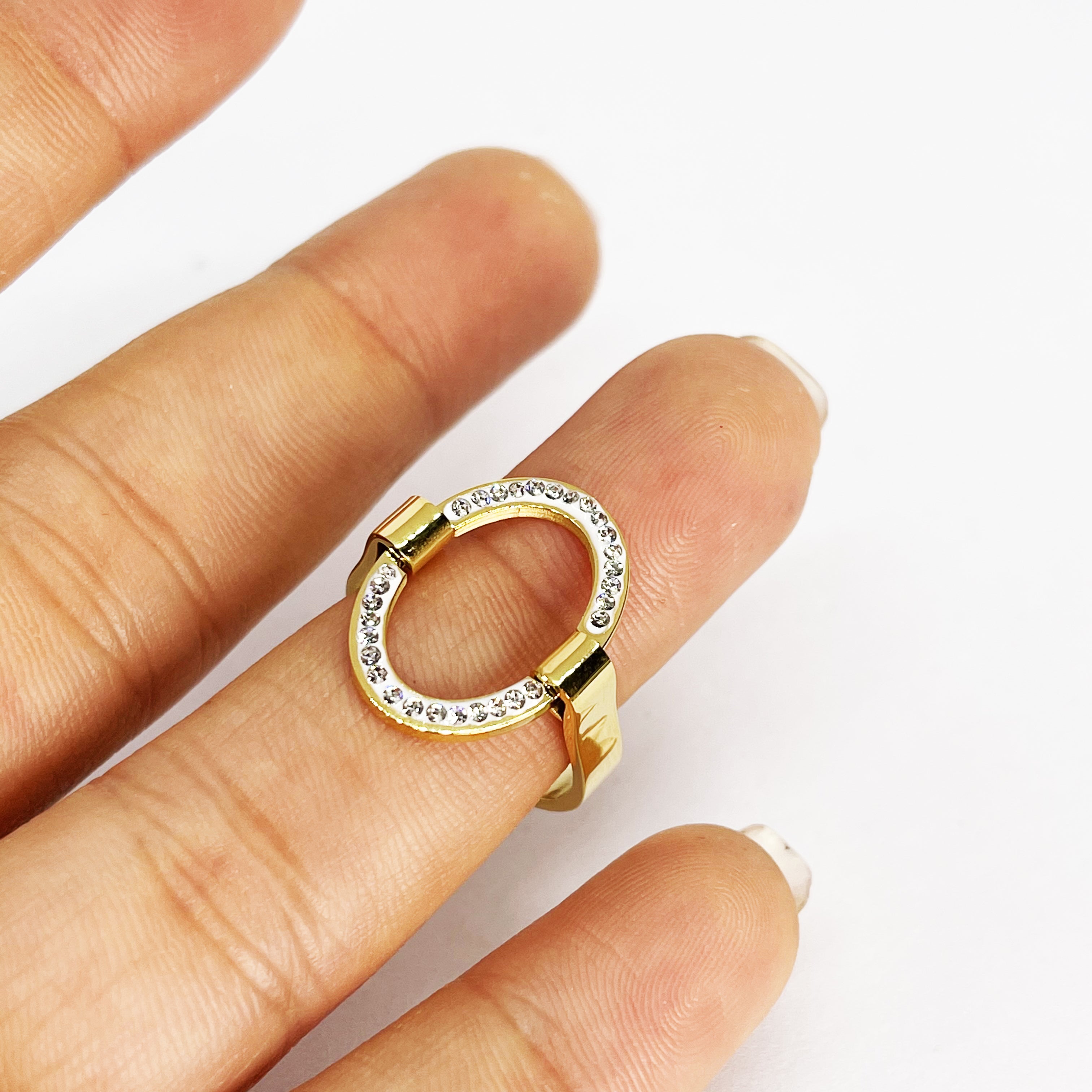 Bague Ovale Cristaux