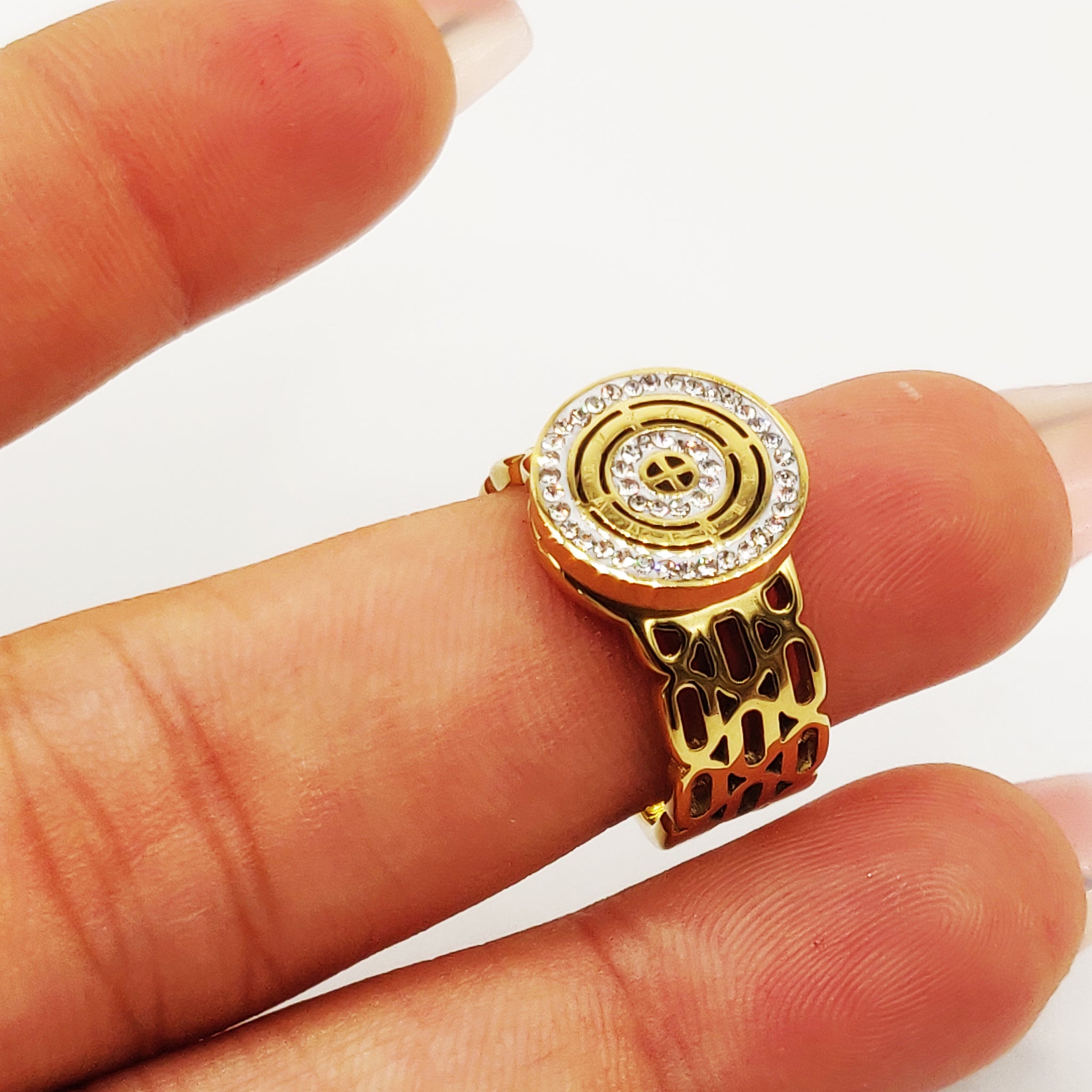 Bague Romaine Chaîne Ovale Plus