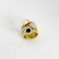 Bague Romaine Triple Multi Lignes