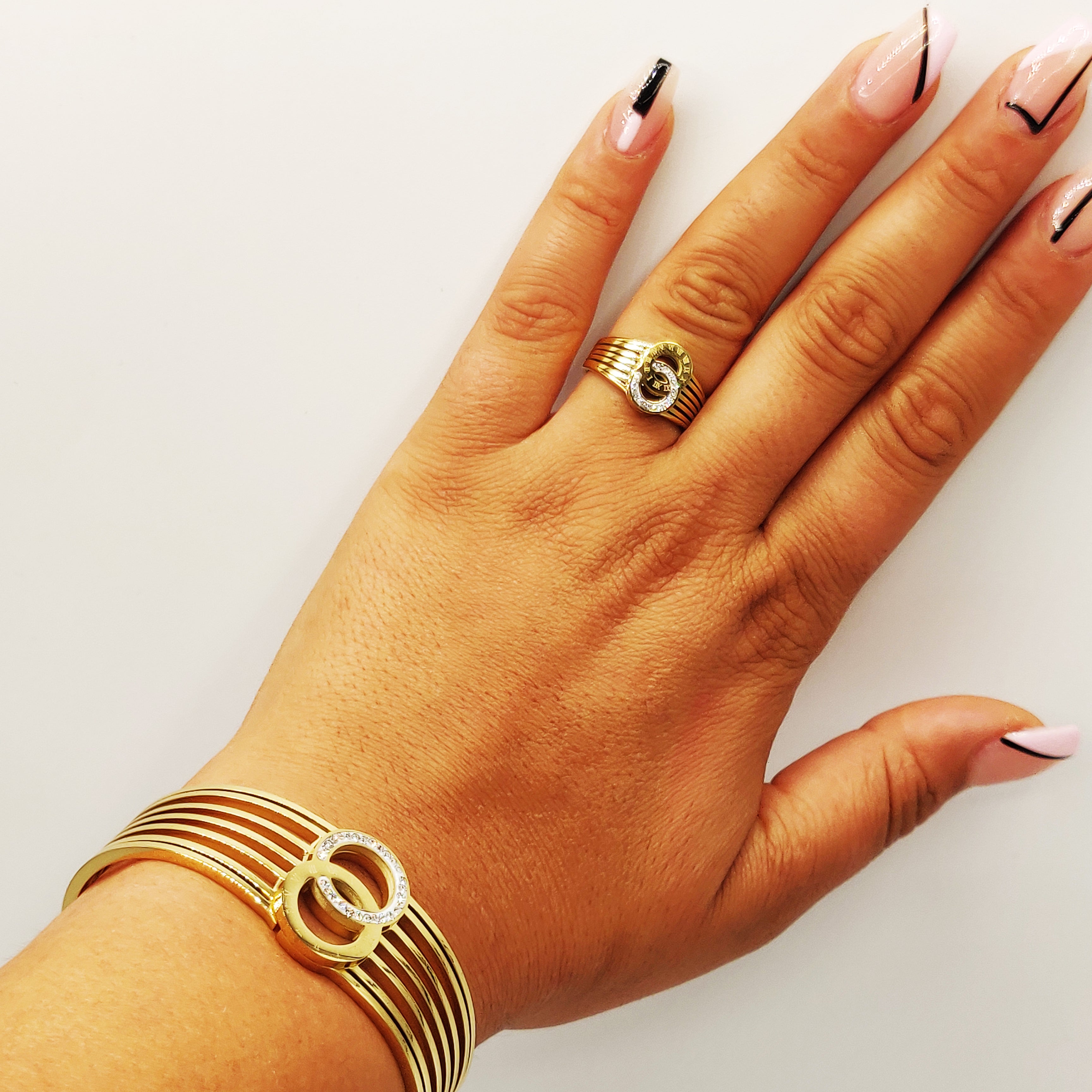 Bague Romaine Multi Lignes