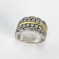 Bague Royale Dorée et Argentée