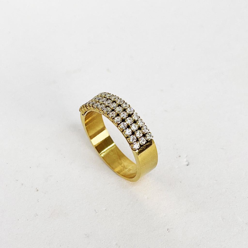Bague Simple Multi Cristaux