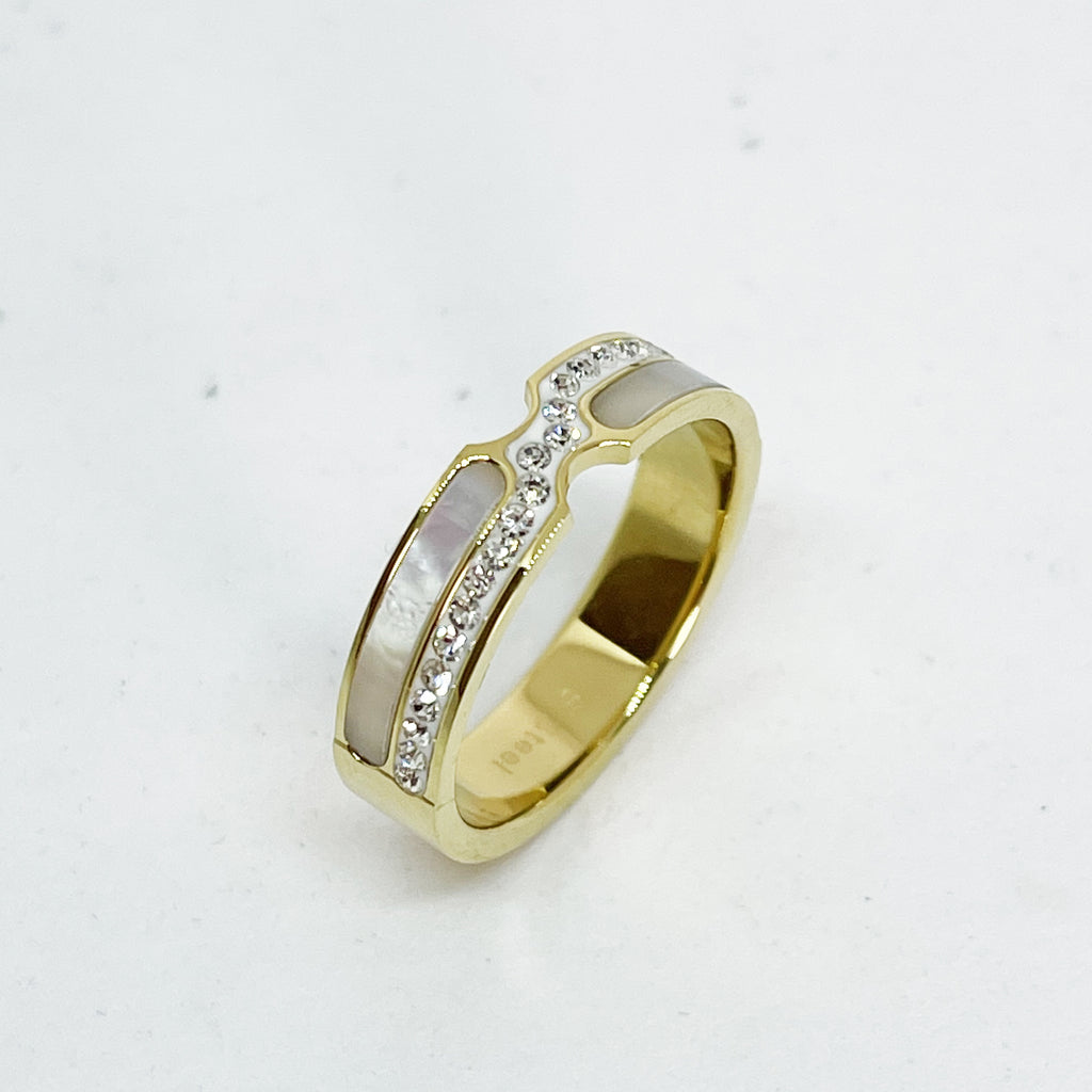 Bague Style Marbre Cristaux