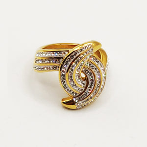 Bague Tourbillon Cristaux Luxe