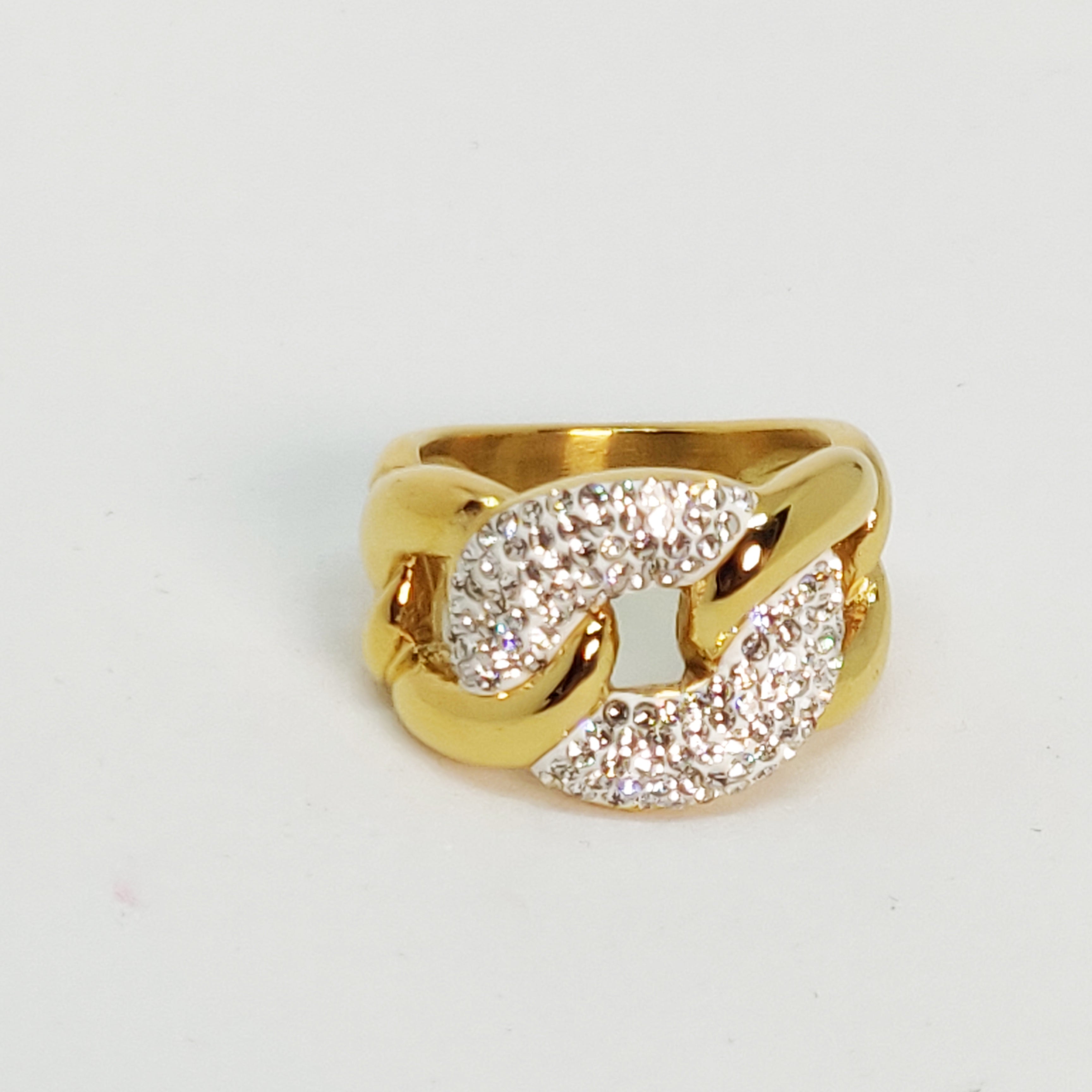 Bague Tresse Cristaux