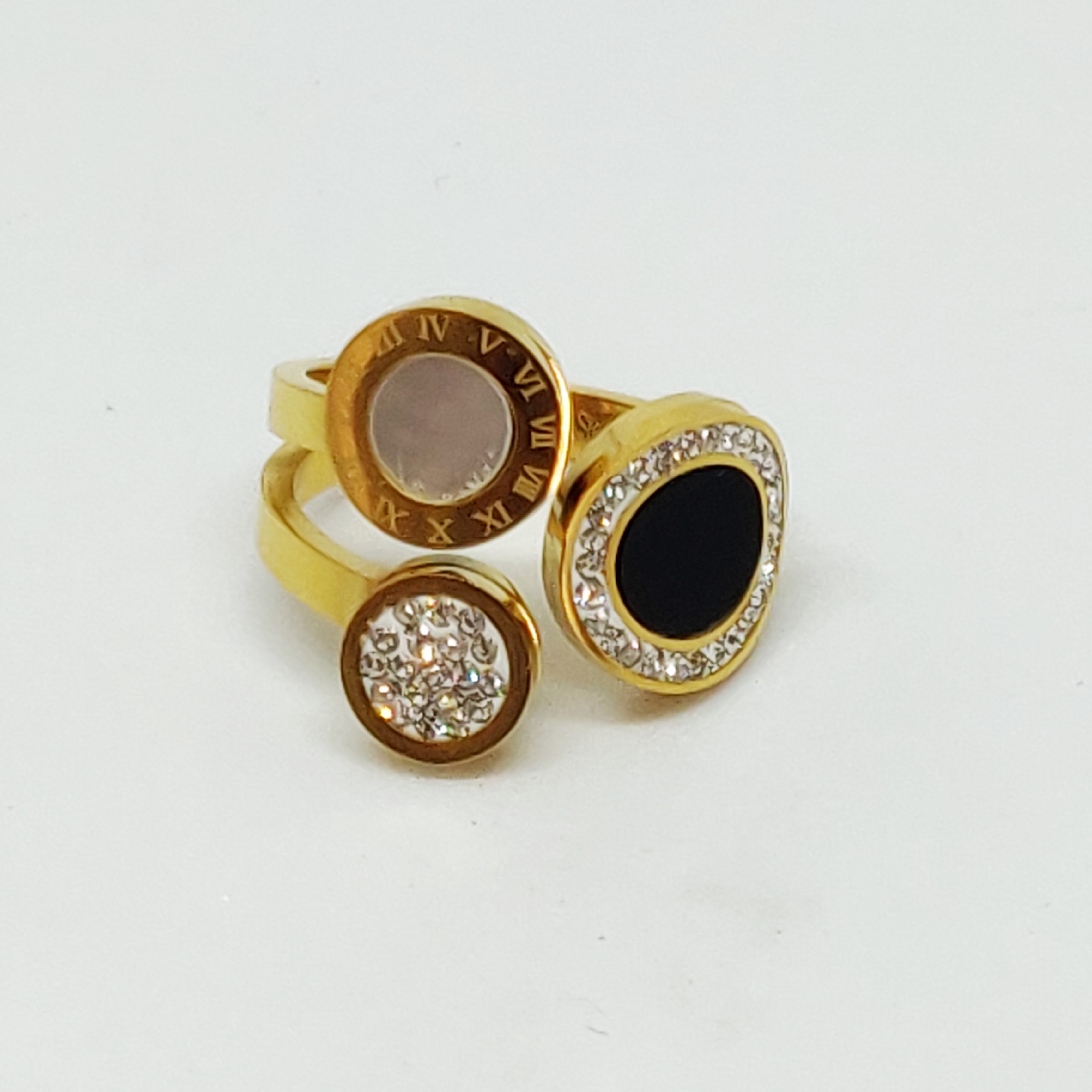 Bague Triple Cercle Romaine