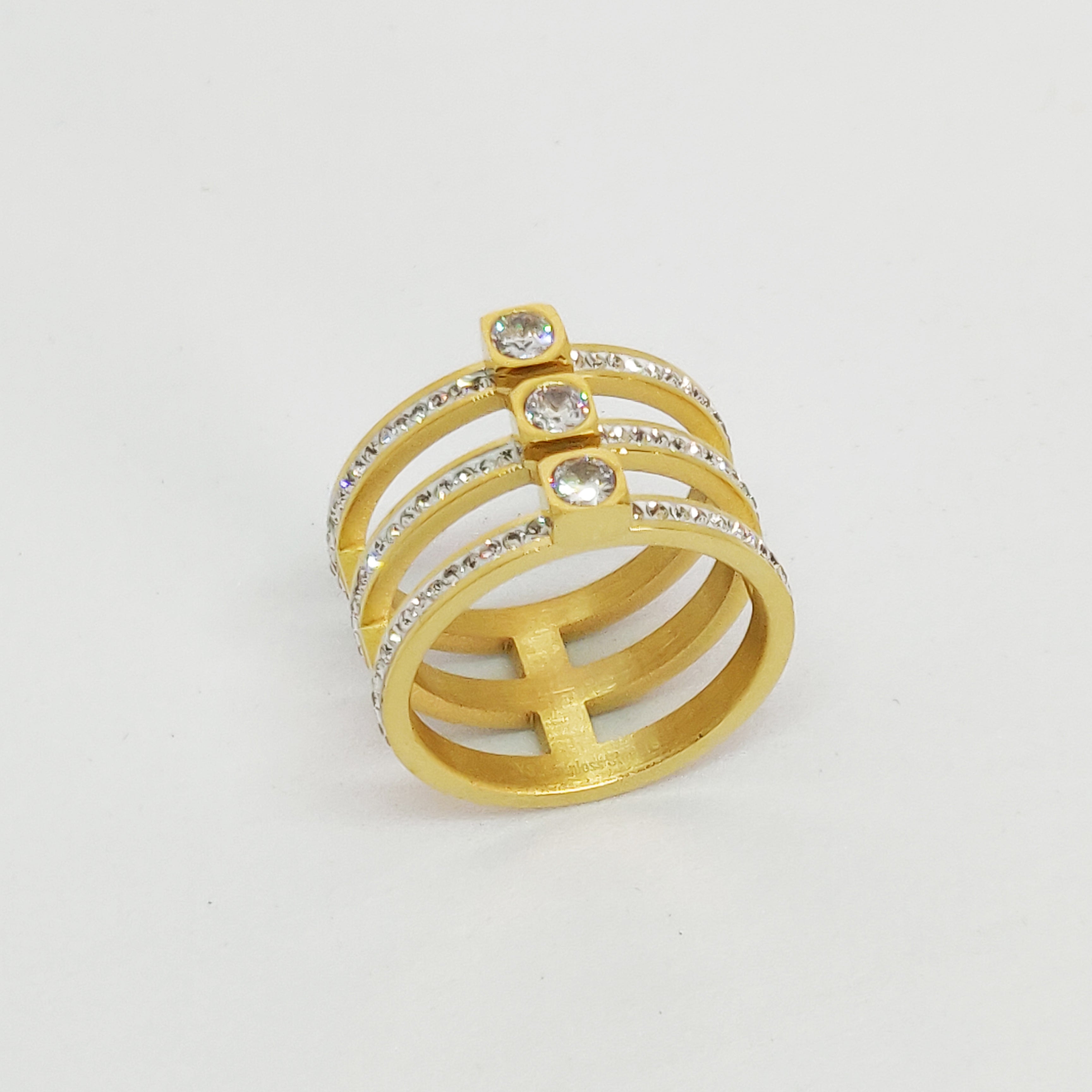 Bague Triple Cristaux