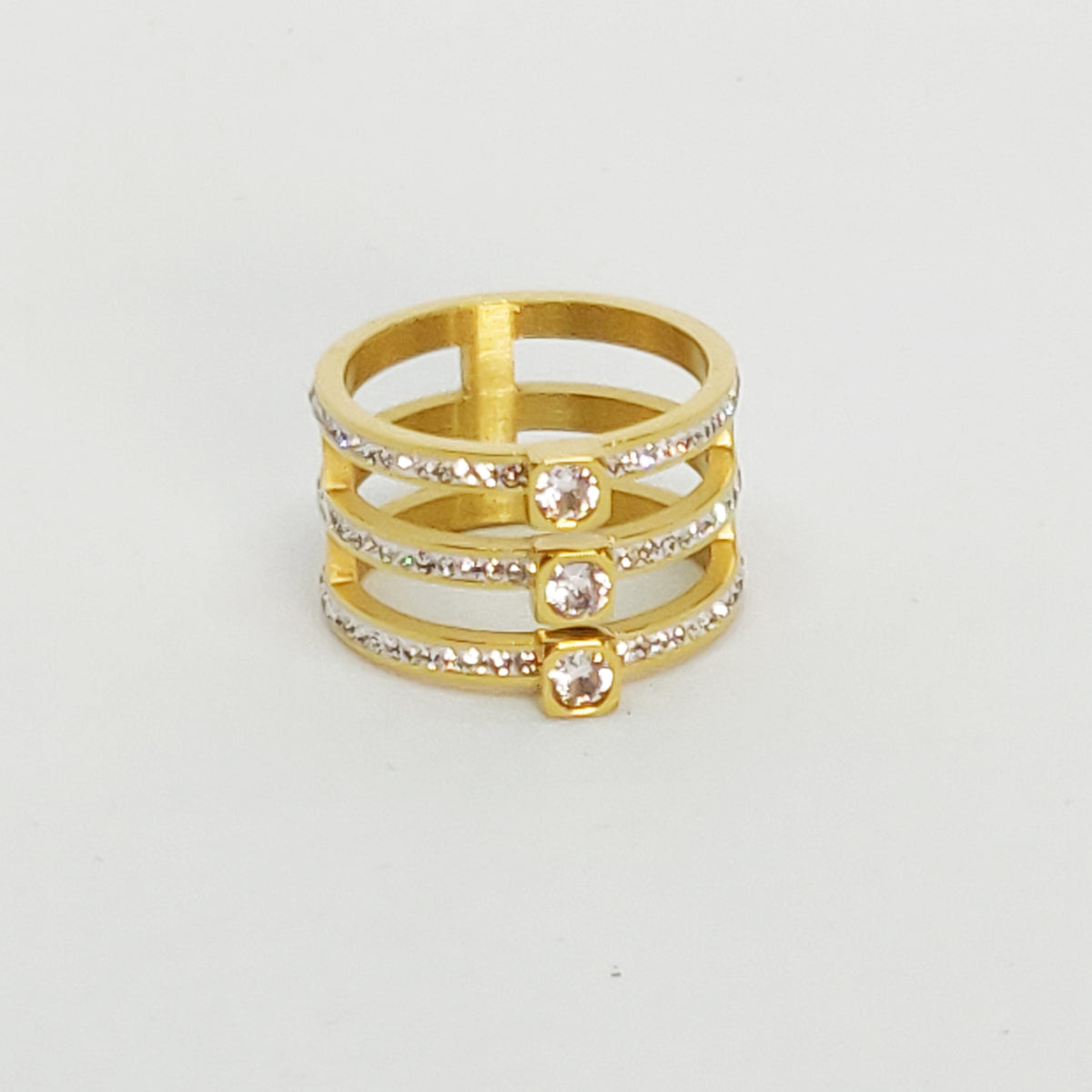 Bague Triple Cristaux