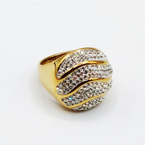 Bague Vague de Cristaux Luxe