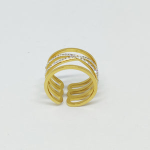 Bague X Multi Lignes