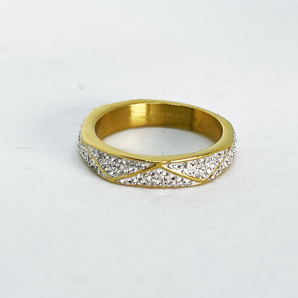 Bague Zig Zag Cristaux