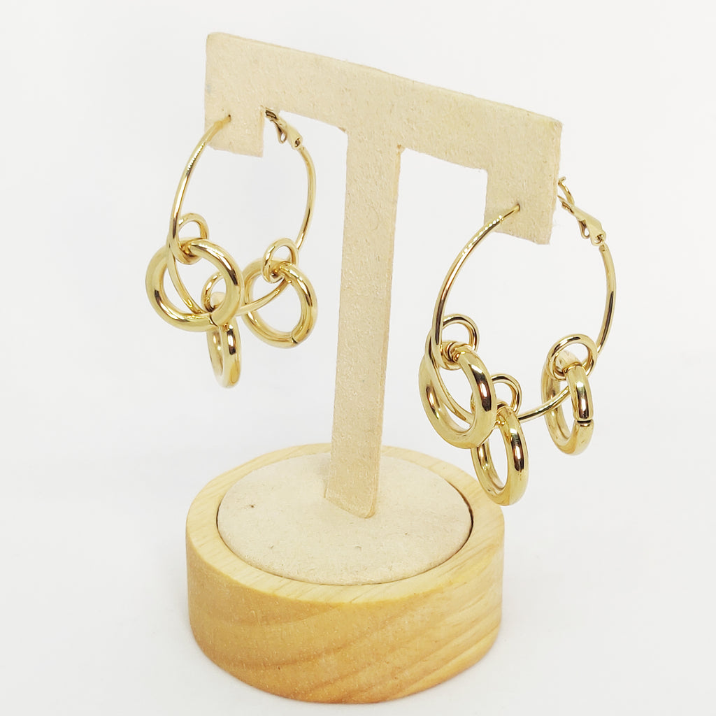 Boucles d'oreilles 3 Cercles