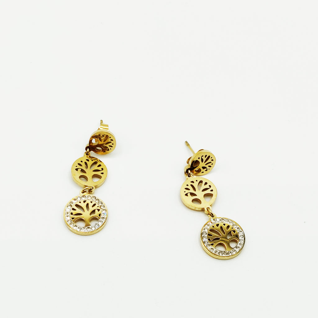 Boucles d'oreilles 3 Pendentifs Eden