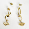 Boucles d'oreilles Abeilles 3 Trous