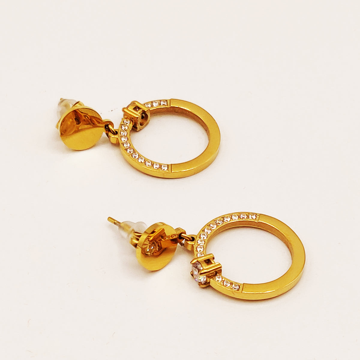Boucles d'oreilles Anneau Cristaux Luxe