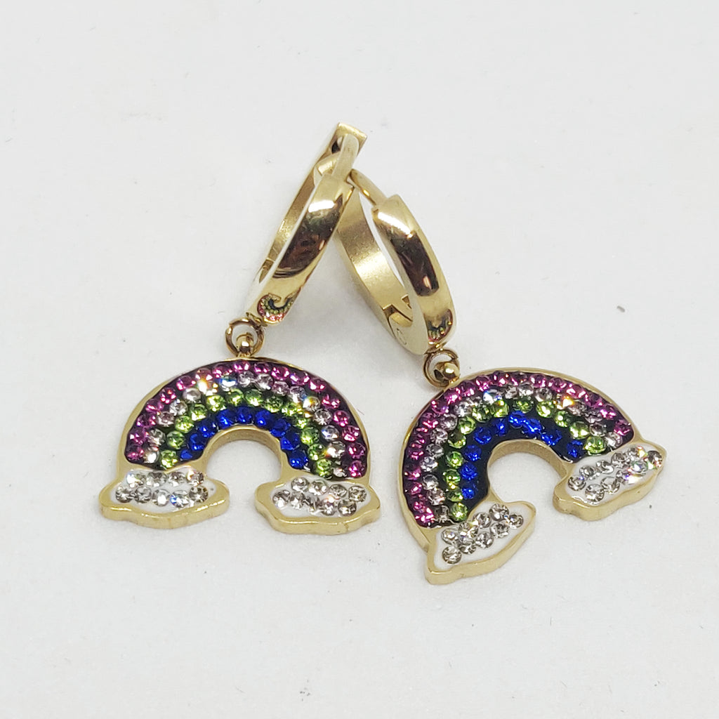 Boucles d'oreilles Arc en Ciel