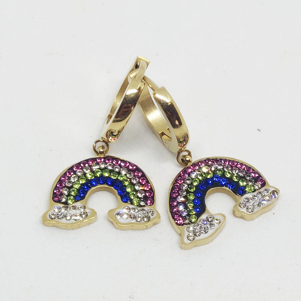 Boucles d'oreilles Arc en Ciel