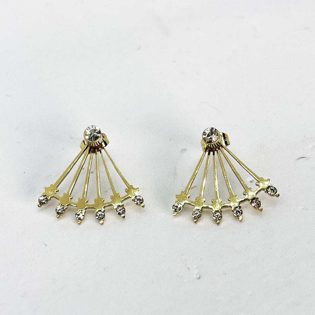 Boucles d'oreilles Barres Cristaux