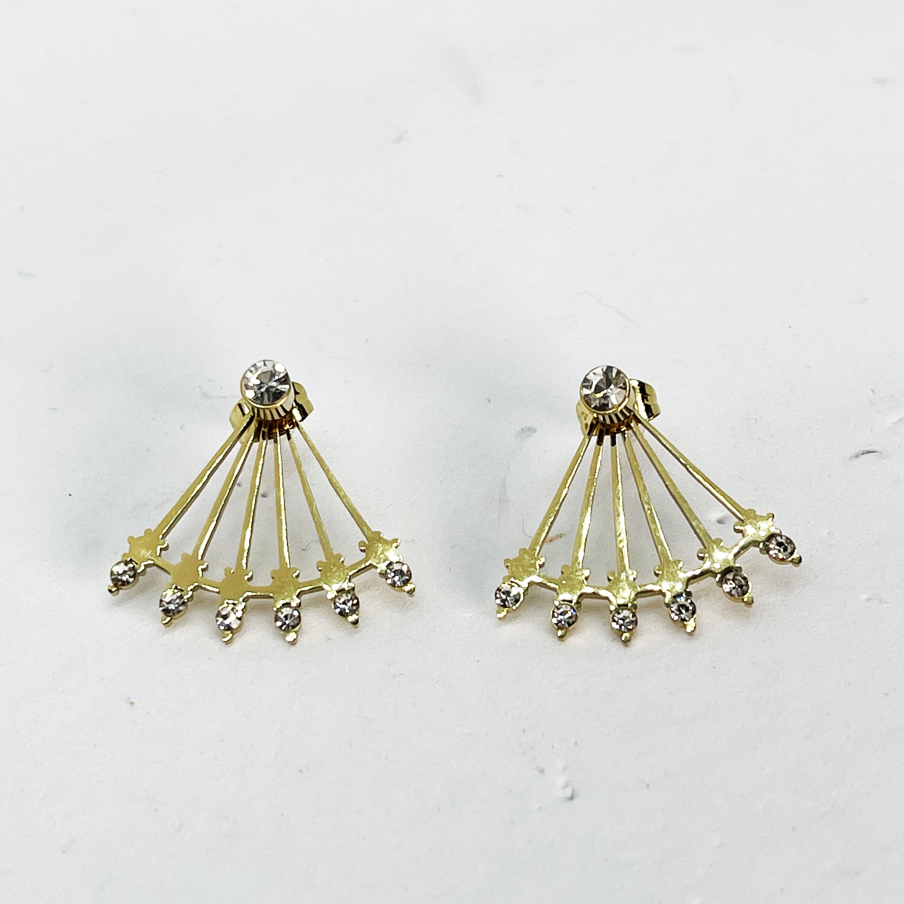 Boucles d'oreilles Barres Cristaux