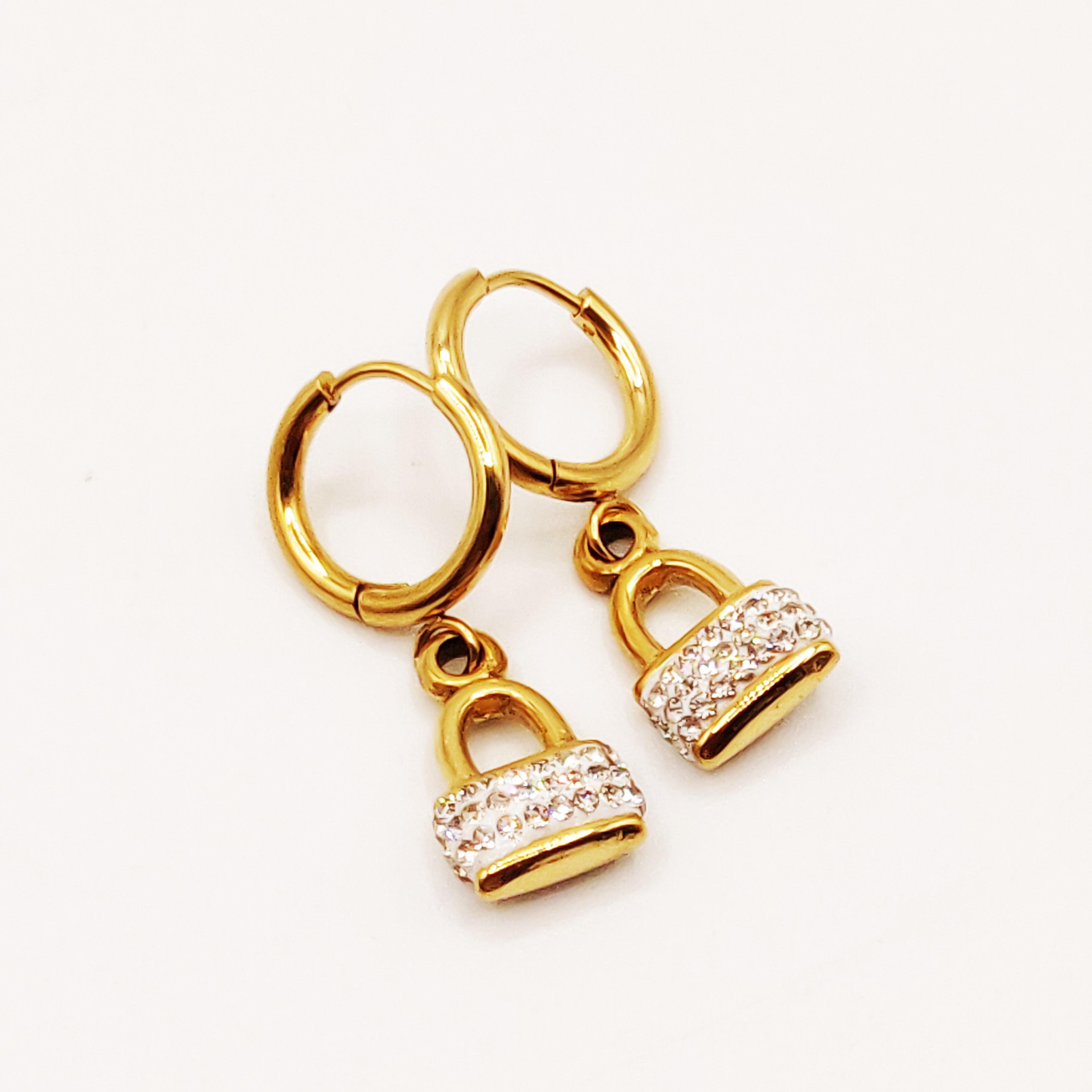 Boucles d'oreilles Cadenas Cristaux Luxe