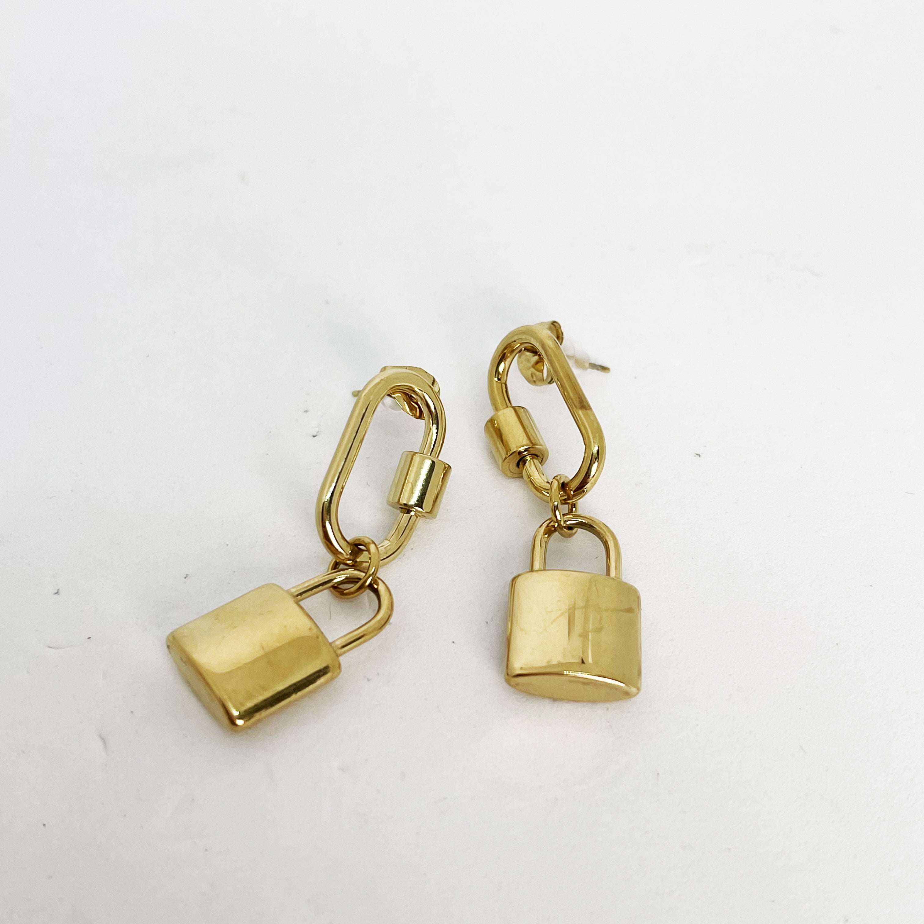Boucles d'oreilles Cadenas et Mousqueton