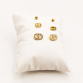 Boucles d'oreilles CD Luxe 3 Trous