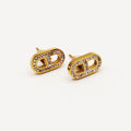 Boucles d'oreilles CD Luxe Cristaux Simples