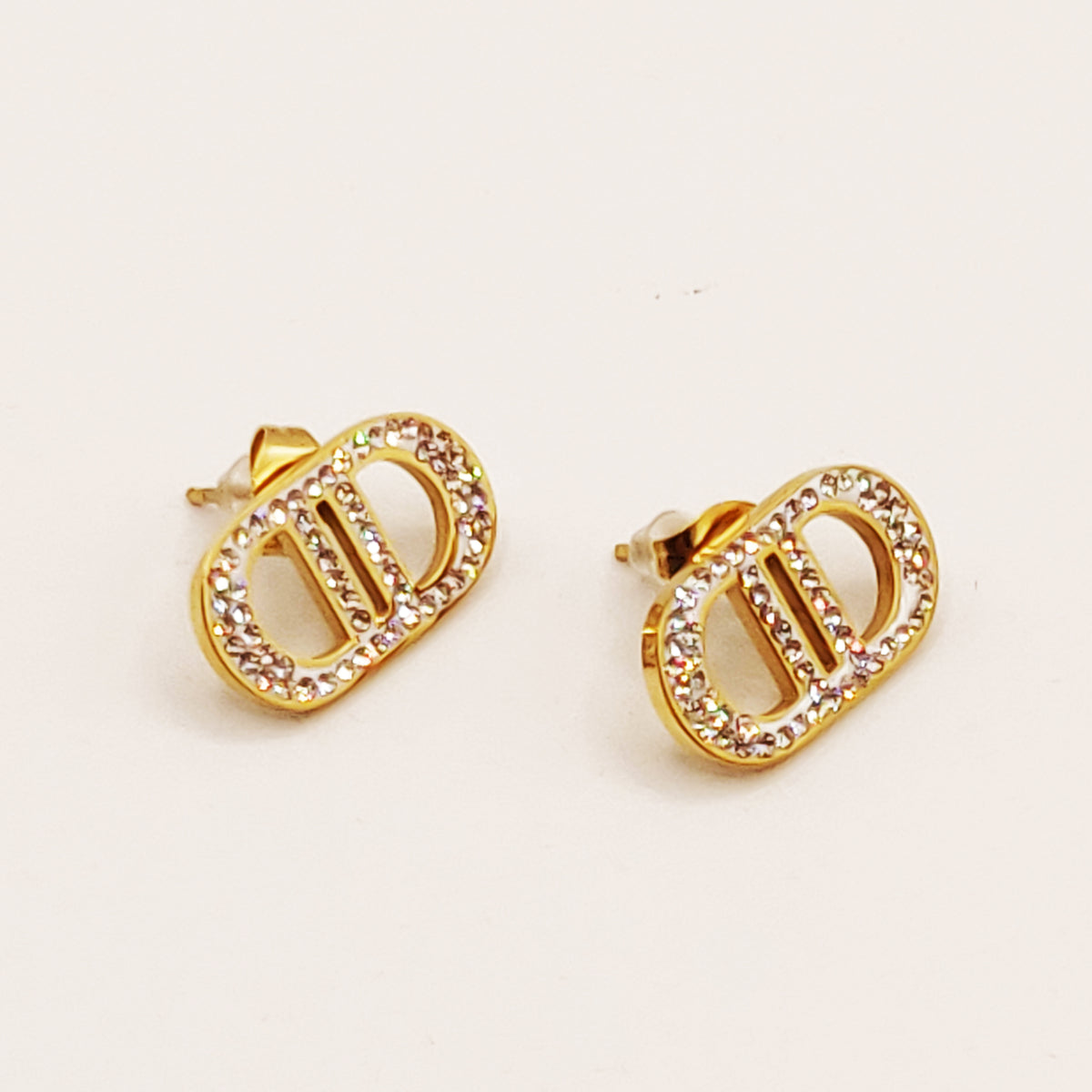 Boucles d'oreilles ᗡD Luxe Cristaux Simple