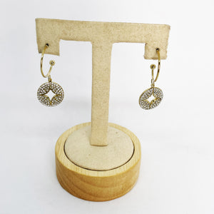 Boucles d'oreilles Cercle Étoile Cristaux