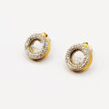 Boucles d'oreilles Cercles Remplis de Cristaux