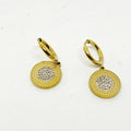 Boucles D'oreilles Cercles Soleils Cristaux