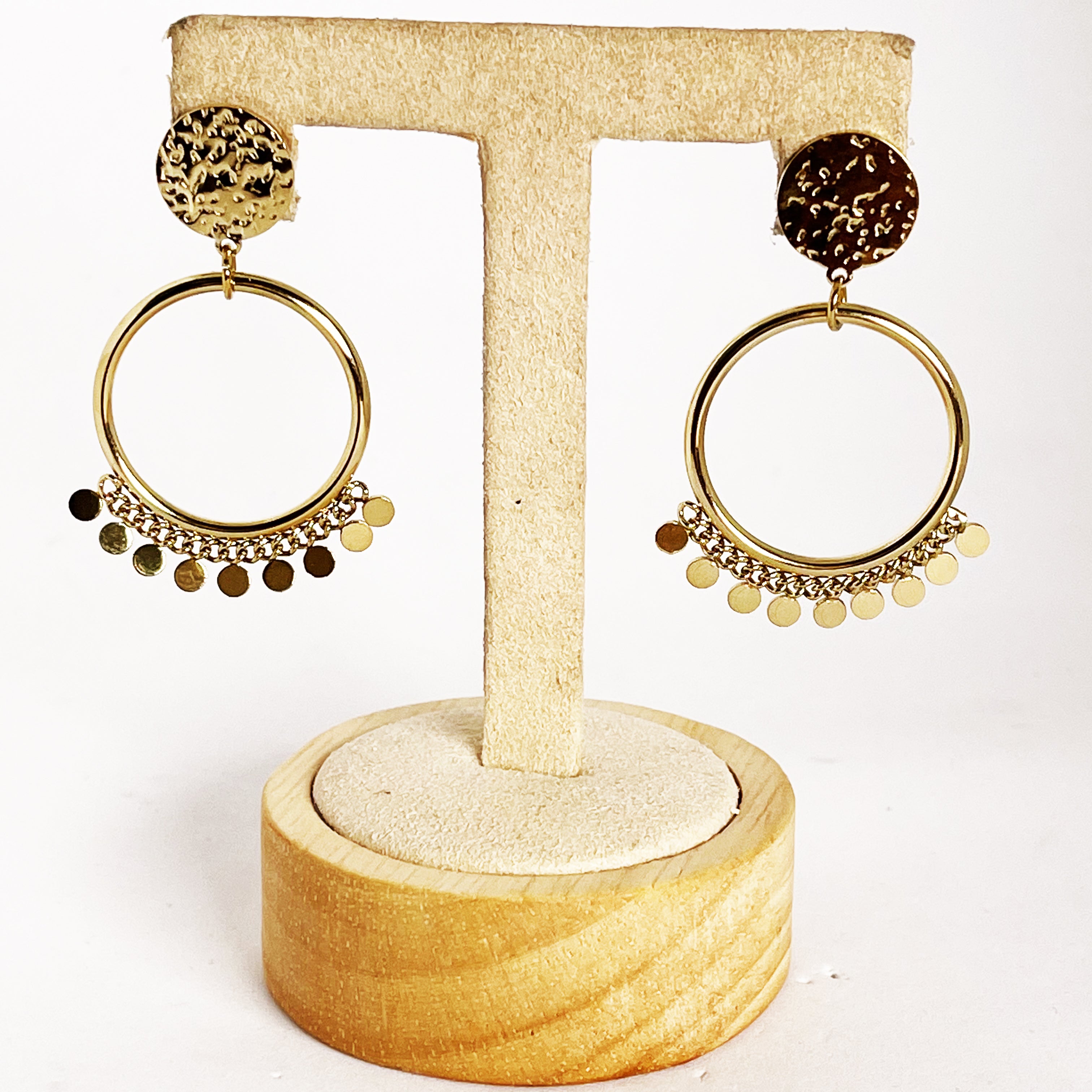 Boucles d'oreilles Cercles Tresse Multi Cercles
