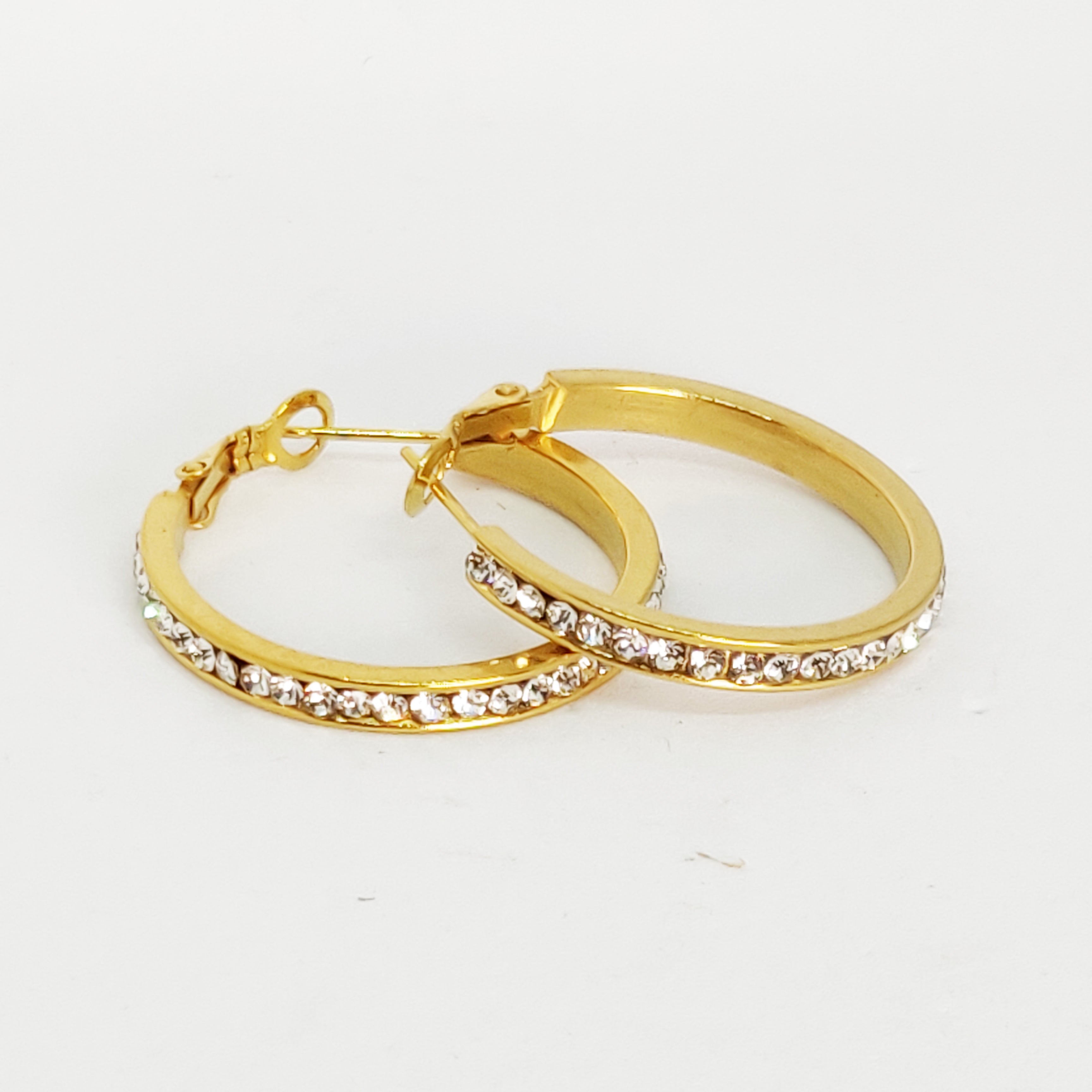 Boucles d'oreilles Cercles Cristaux